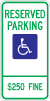 Illinois, IL Standard Handicapped Sign r7-8