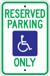 Michigan, MI Standard Handicapped Signs r7-8