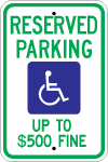 West Virginia, WV Standard Handicapped Sign r7-8