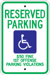 Alabama, AL Standard Handicapped Sign r7-8