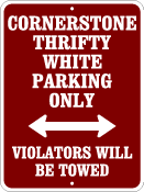 custom parking signs