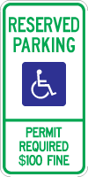 Montana, MT Standard Handicapped Sign