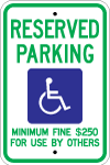 Nevada, NV Standard Handicapped Sign r7-8