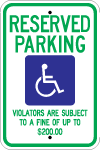 Oregon, OR Standard Handicapped Sign r7-8