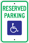 Pennsylvania, PA Standard Handicapped Signs r7-8