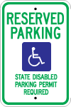 Washington, WA Standard Handicapped Signs r7-8