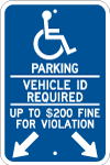 custom handicapped parking sign