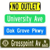 9" Street Signs 9-Inss