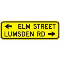 Advance St Names (2 streets) W16-8A