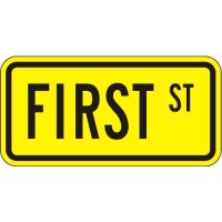 Advance Street Name W16-8