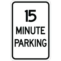 15 Minute Parking Sign