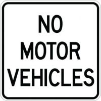No Motor Vehicles - AR-725