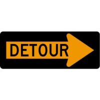 Detour Arrow Right Signs M4-10R