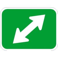 Double Diagonal Bike Signs M7-3