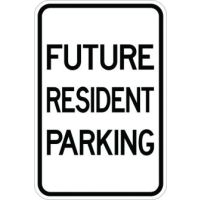 Future Resident Parking Sign AR-140