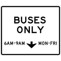 HOV Preferential Lane R3-14b