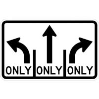 Intersection Lane Control Sign R3-30ACA