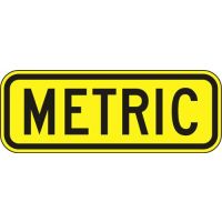 Metric Sign R12-6