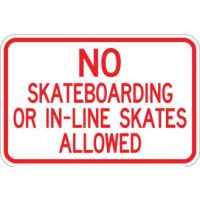 No Skateboarding or Skates - AR-124