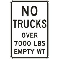 No Trucks Over xx R12-3