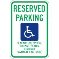 Hawaii Handicap Sign R7-8hi