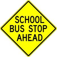 School Bus Stop Ahead S3-1