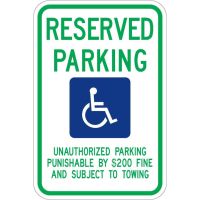 Tennessee Handicap Sign R7-8 tn