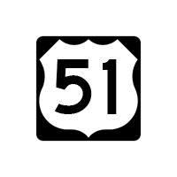 US Numbered Route Sign M1-4