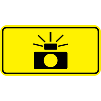 Photo Enforced Symbol Signs W16-10