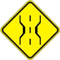 W5-2a Road Narrows Symbol Sign