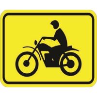 Motorcycle Plaque Sign - W8-15P