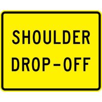 Shoulder Drop Off Signs W8-17P