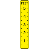 Flood Gauge Signs W8-19