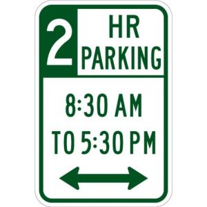 2 Hour Parking Sign - R7-108