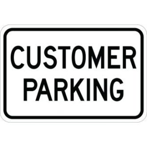 Customer Parking Sign - AR-105