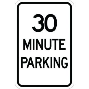 30 Minute Parking Sign - AR-131