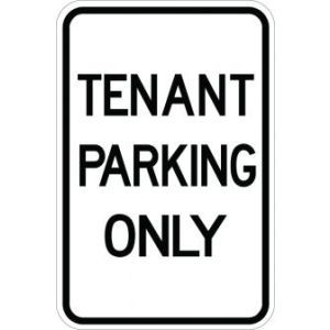 Tenant Parking Only Sign - AR-138