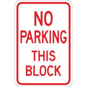 No Parking This Block - AR-212