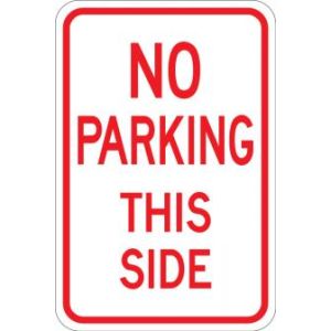 No Parking This Side - AR-225