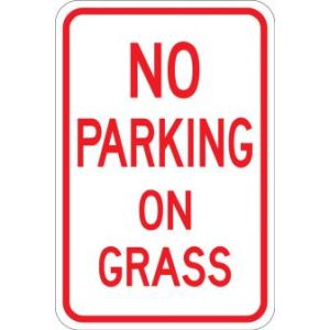 No Parking On Grass - AR-224