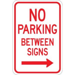 No Parking Between Signs - AR-227