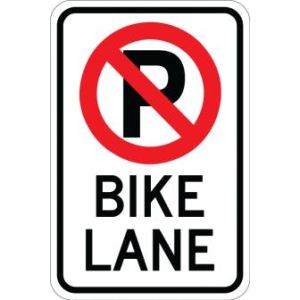 No Parking (Symbol) Bike Lane - AR-230