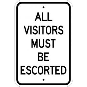 All Visitors Escorted - AR-247