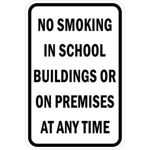 No Smoking in School Signs - AR-774