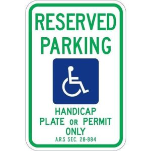 Arizona Handicap Parking Sign - R7-8az