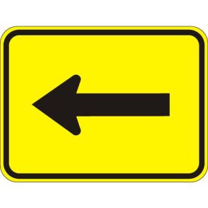 Arrow (plaque) Left Sign - W16-5PL
