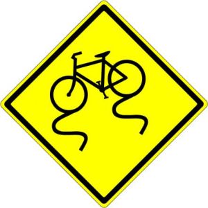 Bicycle Slippery When Wet  - W8-10