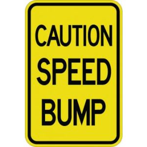 Caution Speed Bump - AR-717