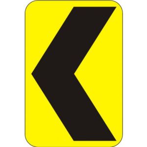 Chevron Left Sign - W1-8L