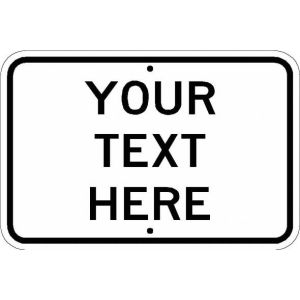 Custom Reflective Aluminum 18 x 12 - CR-18-12